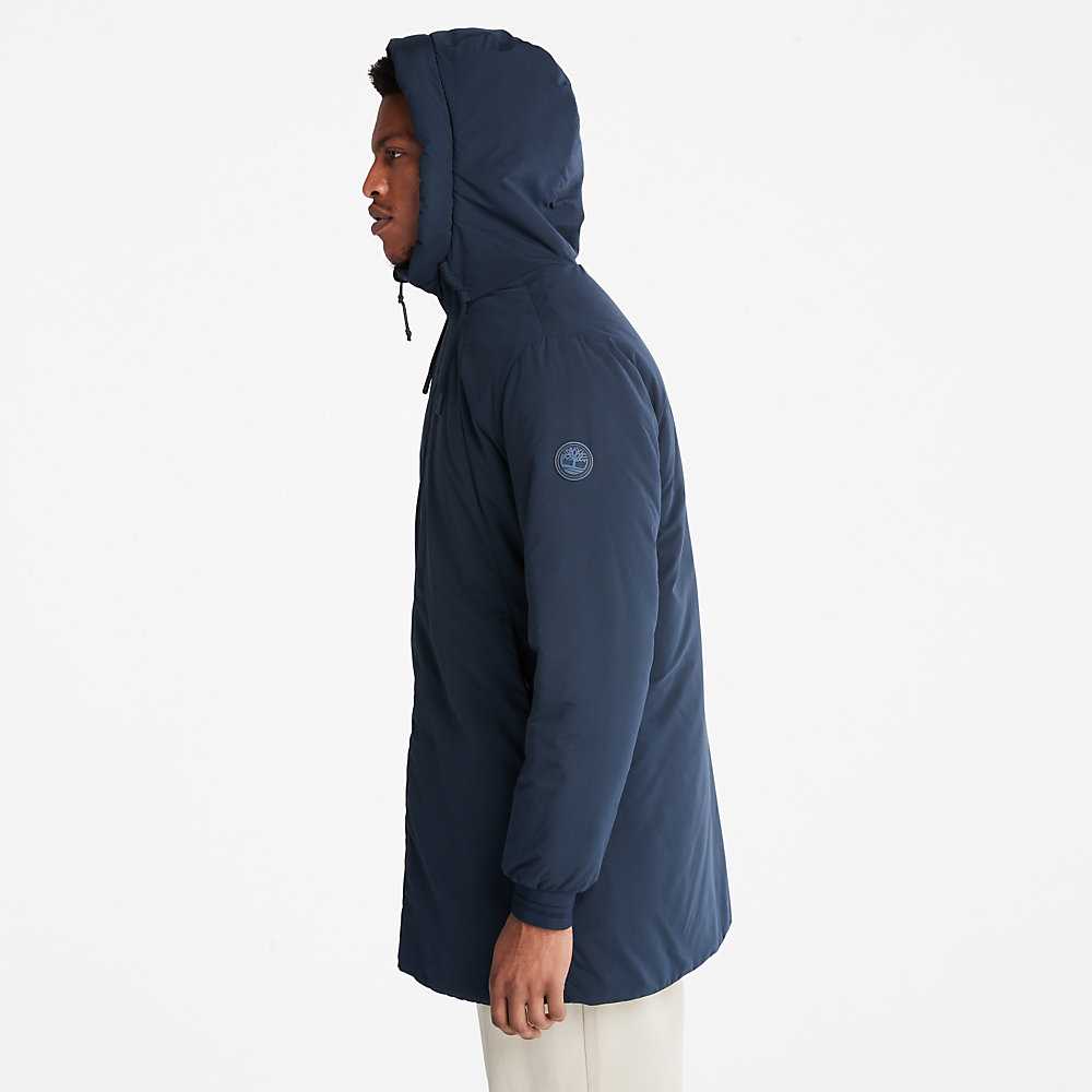 Dark Blue Men's Timberland Insulated Parka Jackets | Israel-8239045