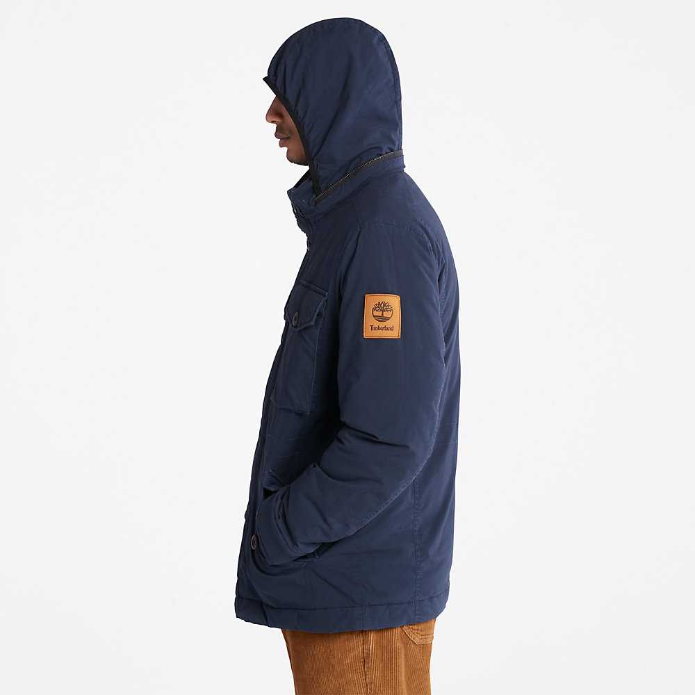 Dark Blue Men's Timberland Mount Kelsey Winter Jackets | Israel-6759430