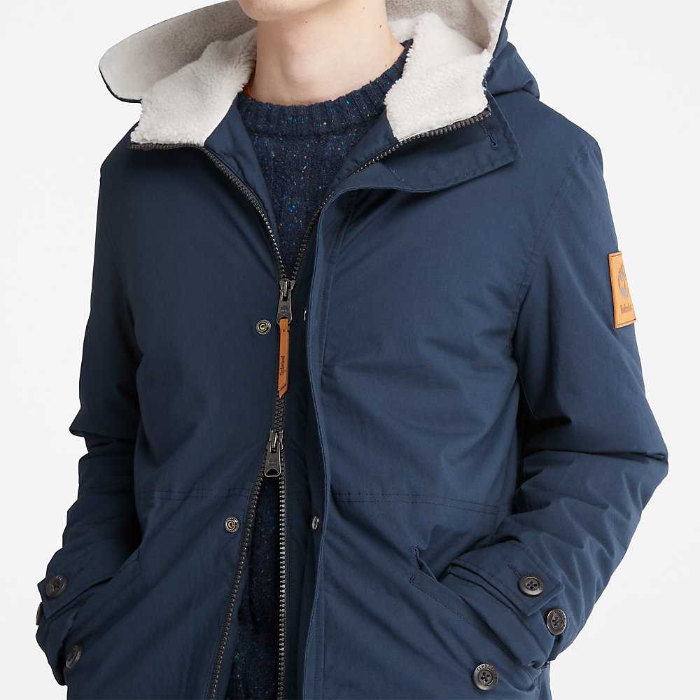 Dark Blue Men's Timberland Mt. Kelsey Parka Jackets | Israel-3498125