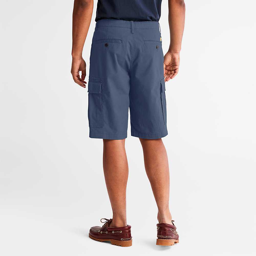 Dark Blue Men's Timberland Outdoor Heritage Cargo Shorts | Israel-3062574