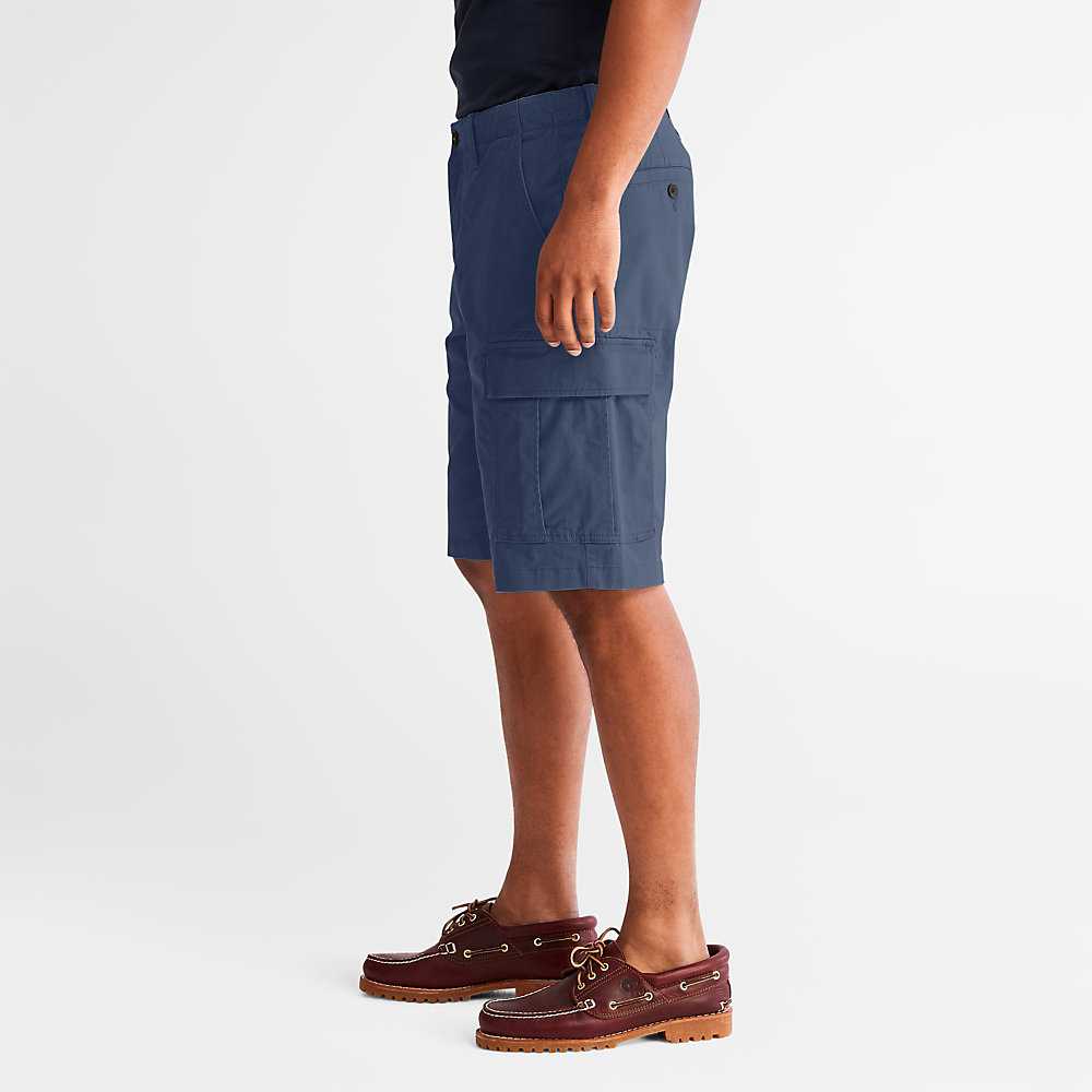 Dark Blue Men's Timberland Outdoor Heritage Cargo Shorts | Israel-3062574