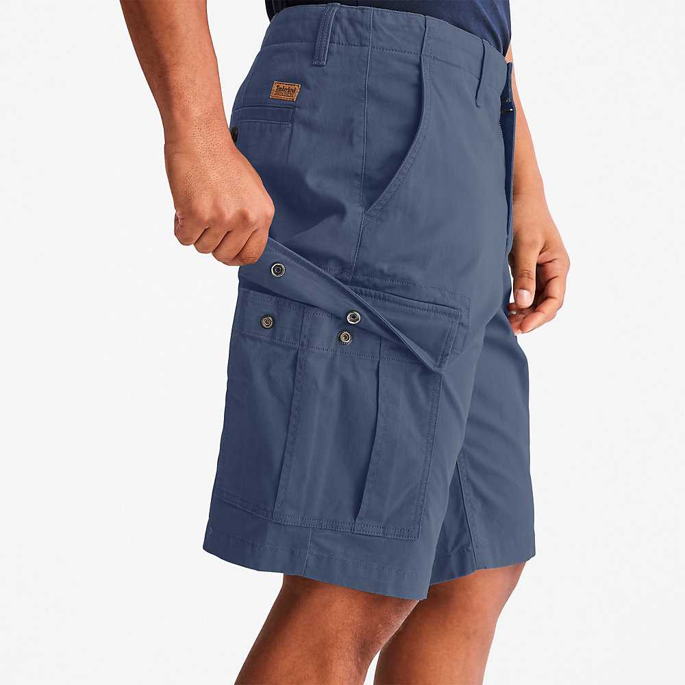 Dark Blue Men's Timberland Outdoor Heritage Cargo Shorts | Israel-3062574