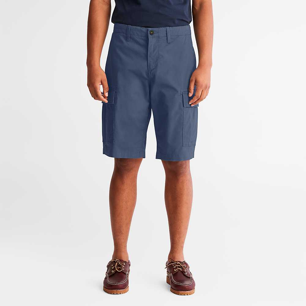 Dark Blue Men\'s Timberland Outdoor Heritage Cargo Shorts | Israel-3062574