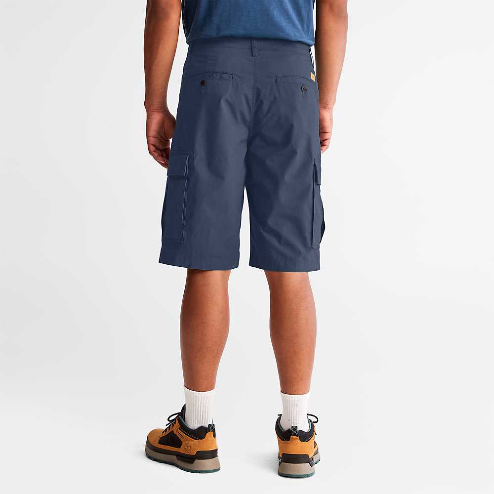 Dark Blue Men's Timberland Outdoor Heritage Cargo Shorts | Israel-4901652