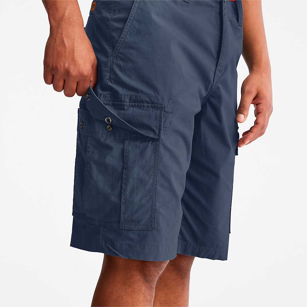 Dark Blue Men's Timberland Outdoor Heritage Cargo Shorts | Israel-4901652