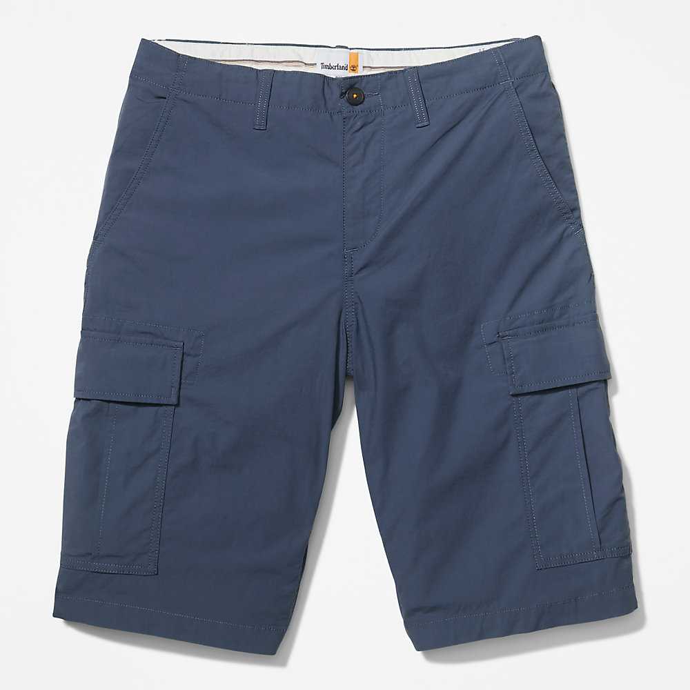 Dark Blue Men's Timberland Outdoor Heritage Cargo Shorts | Israel-4901652