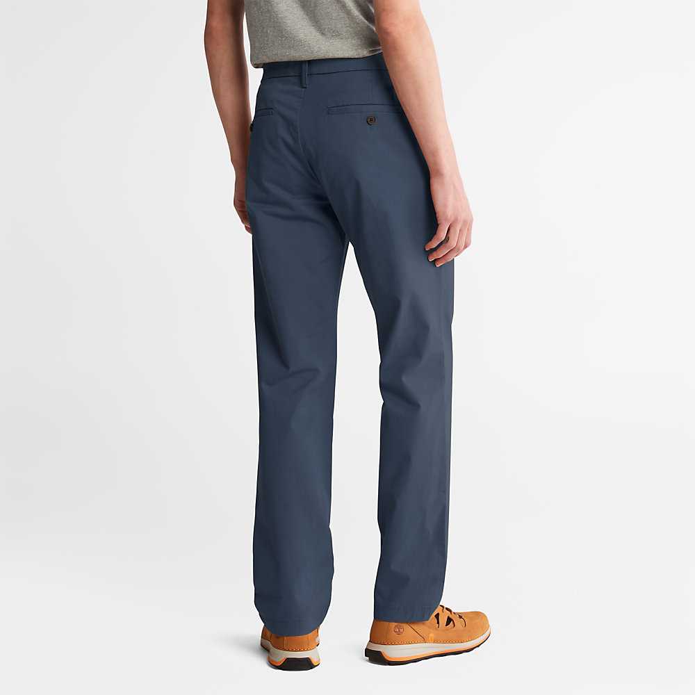 Dark Blue Men's Timberland Squam Lake Chinos | Israel-0674351