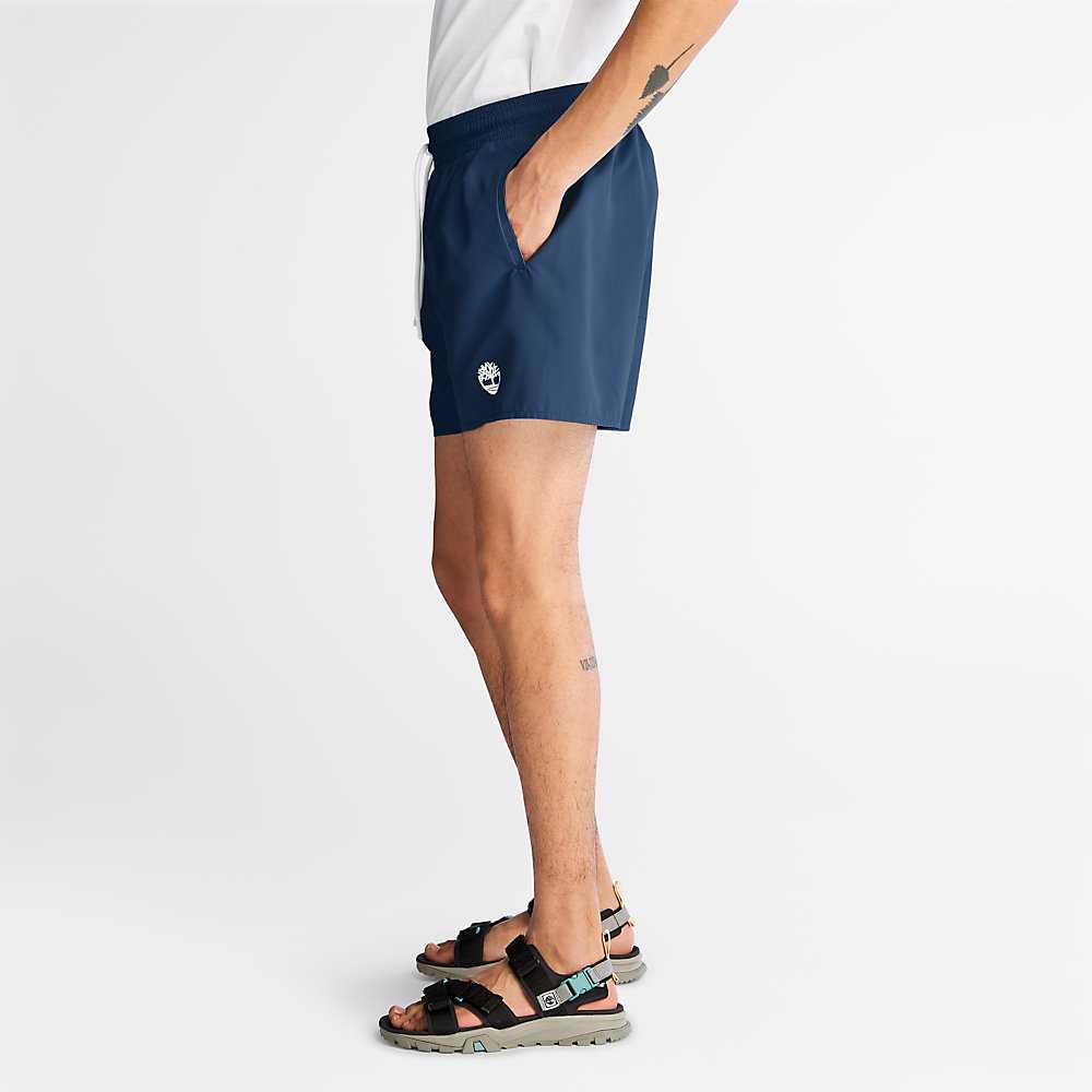 Dark Blue Men's Timberland Sunapee Lake Shorts | Israel-2918074