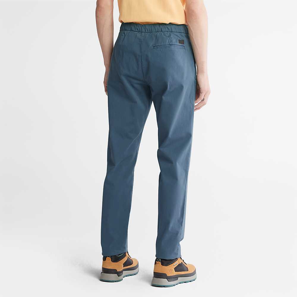 Dark Blue Men's Timberland Ultrastretch Pants | Israel-3128940