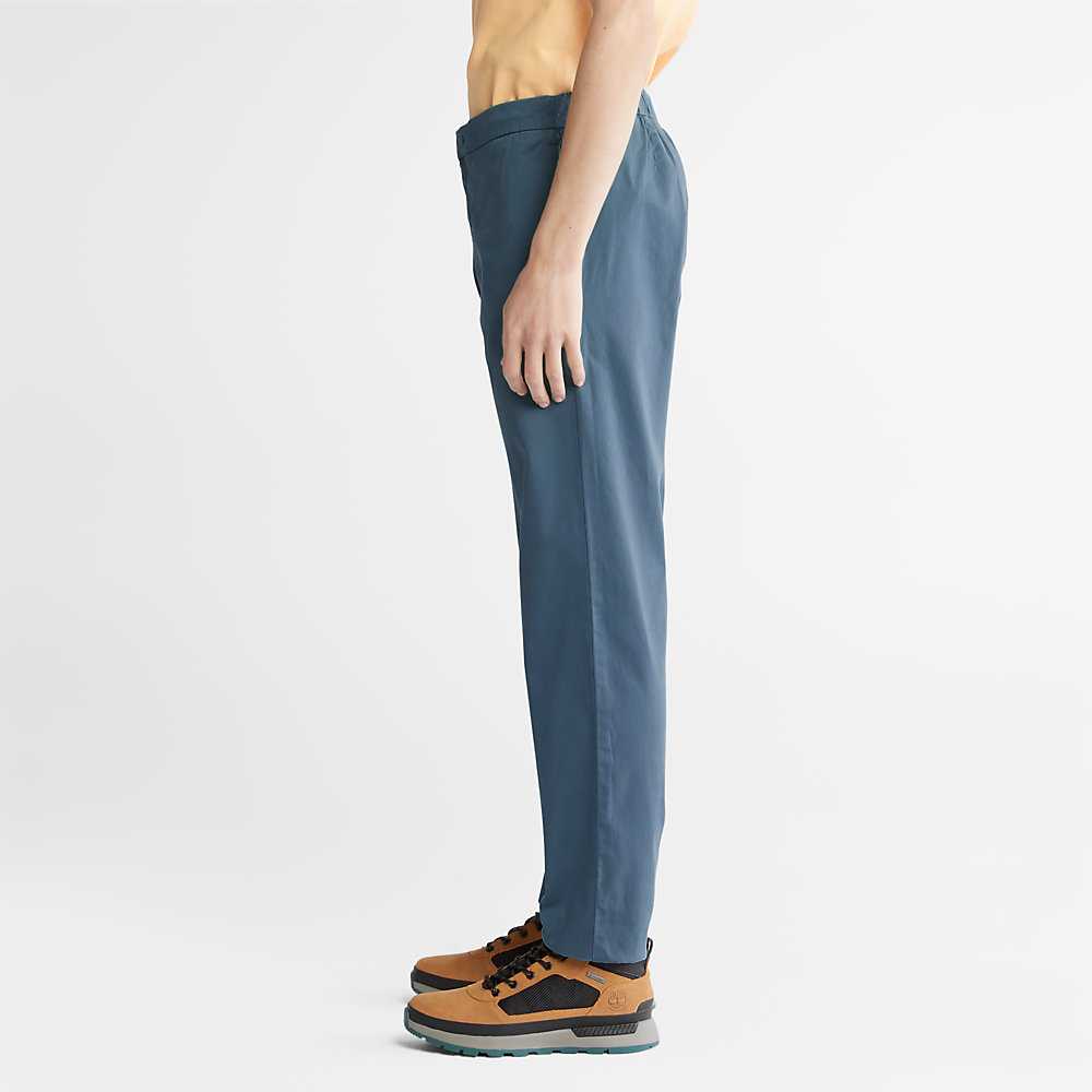 Dark Blue Men's Timberland Ultrastretch Pants | Israel-3128940