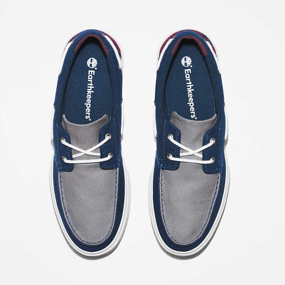 Dark Blue Men's Timberland Union Wharf 2.0 Boat Shoes | Israel-3247196