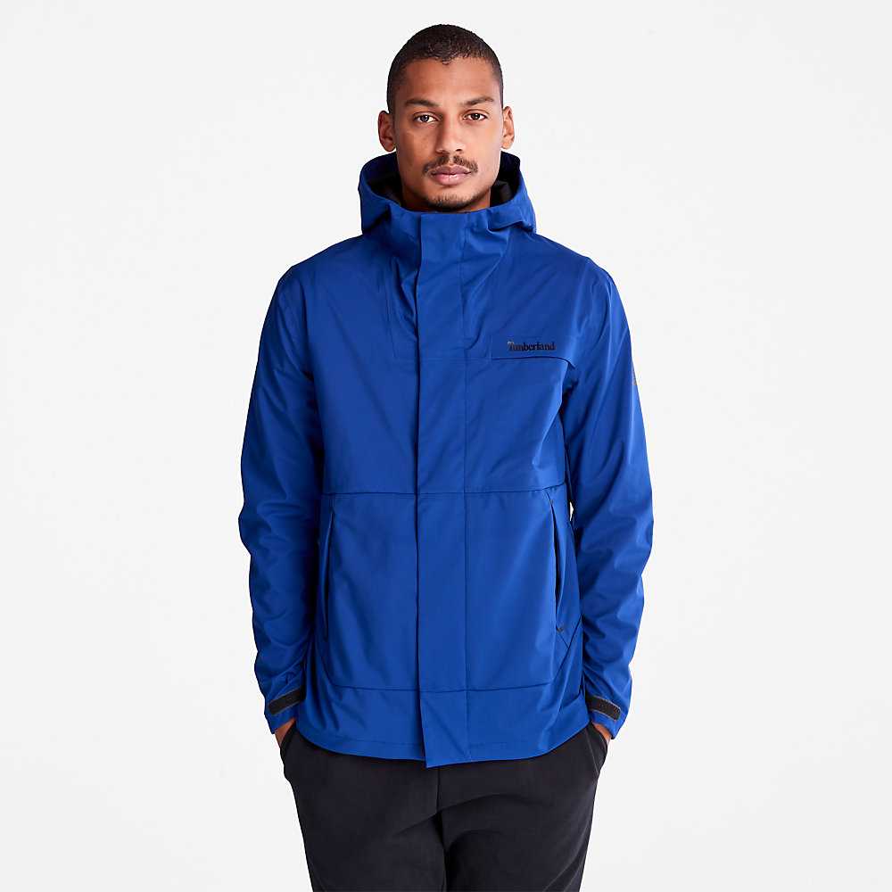 Dark Blue Men\'s Timberland Water-Repellent Windbreaker | Israel-6580734