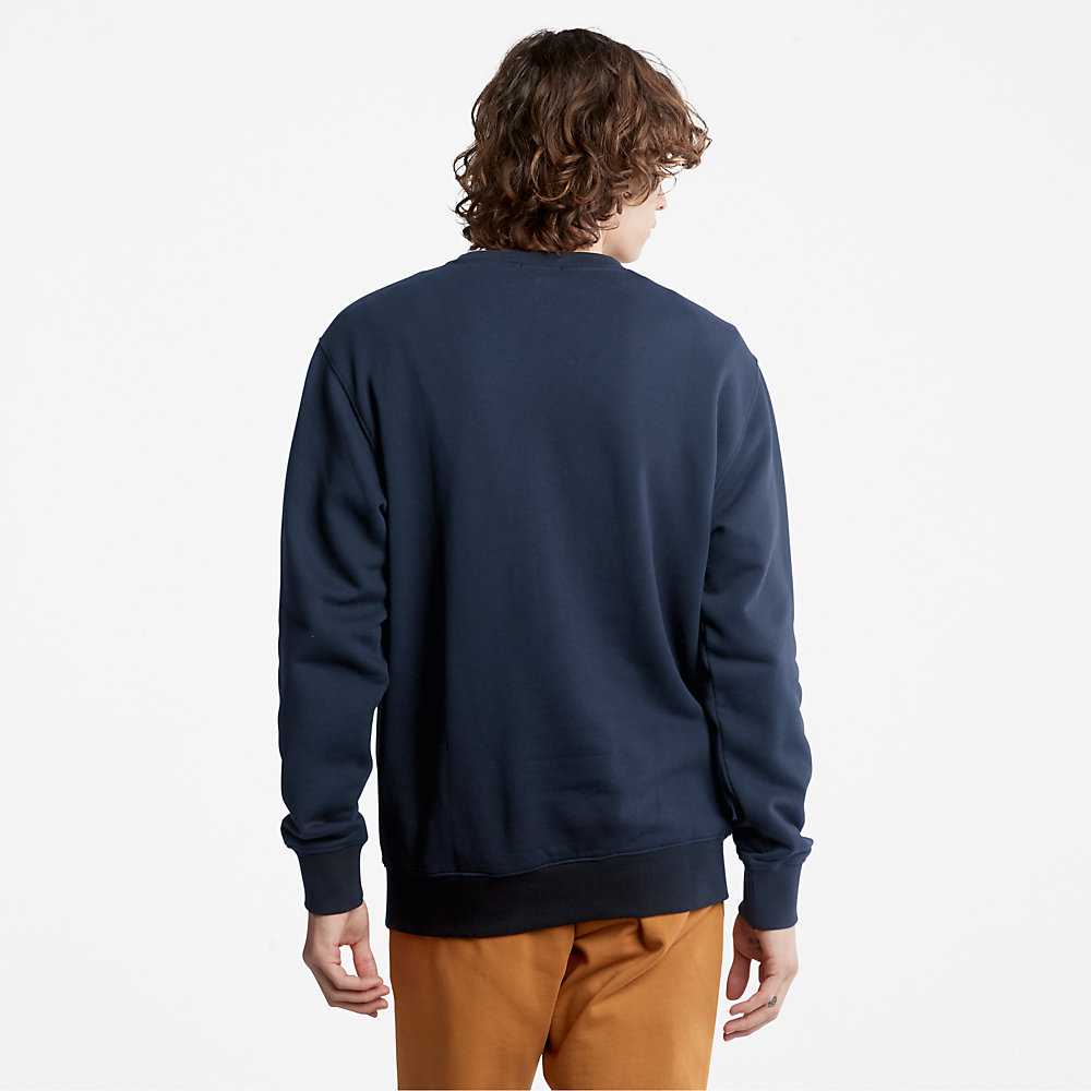 Dark Blue Men's Timberland Wind Water Earth And Sky Sweatshirt | Israel-0715843