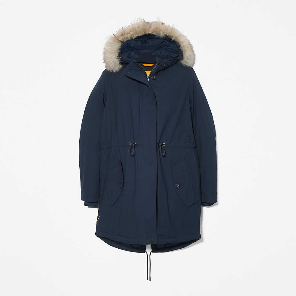 Dark Blue Women's Timberland Mt. Kelsey Parka Jackets | Israel-4198506