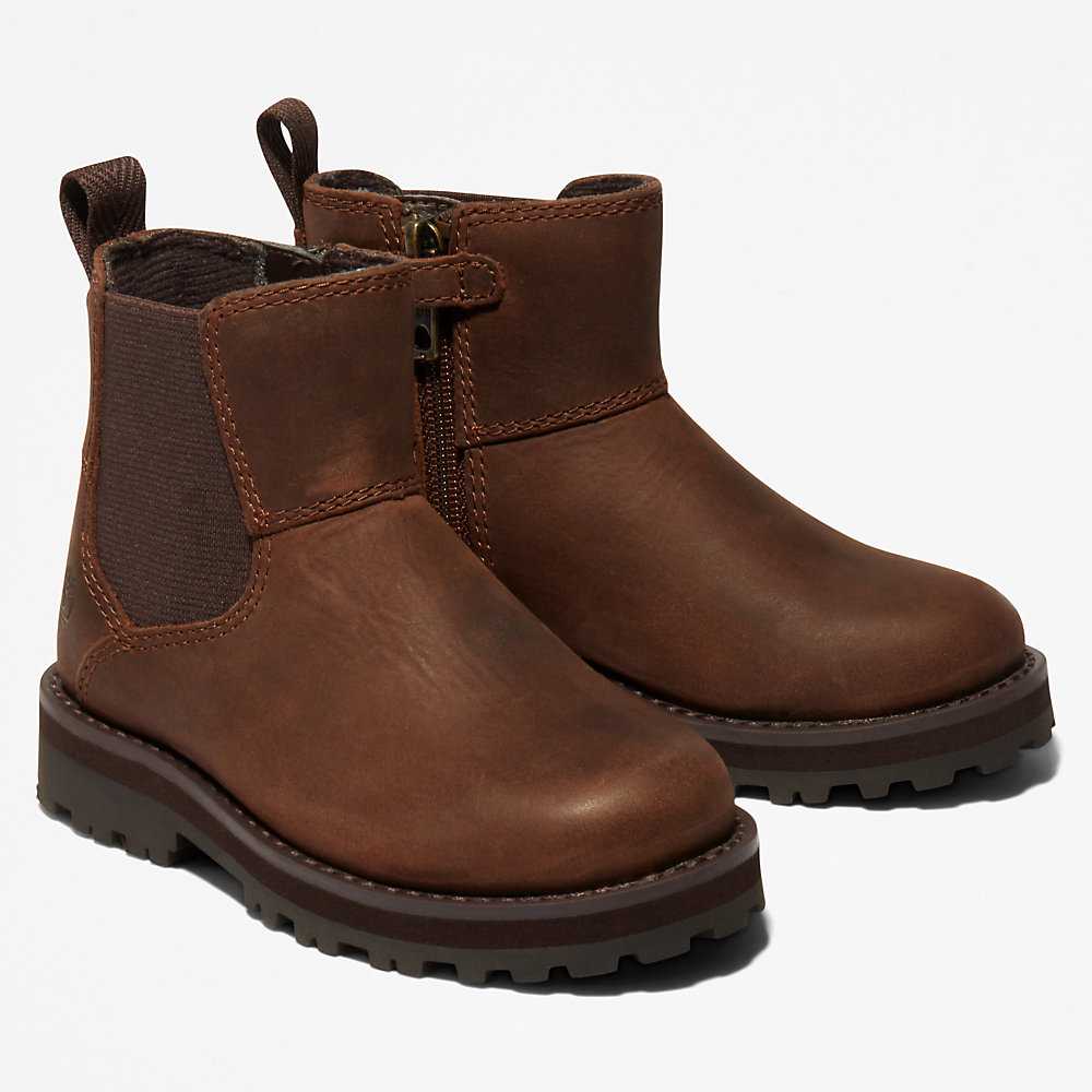 Dark Brown Kids' Timberland Courma Chelsea Boots | Israel-4219550