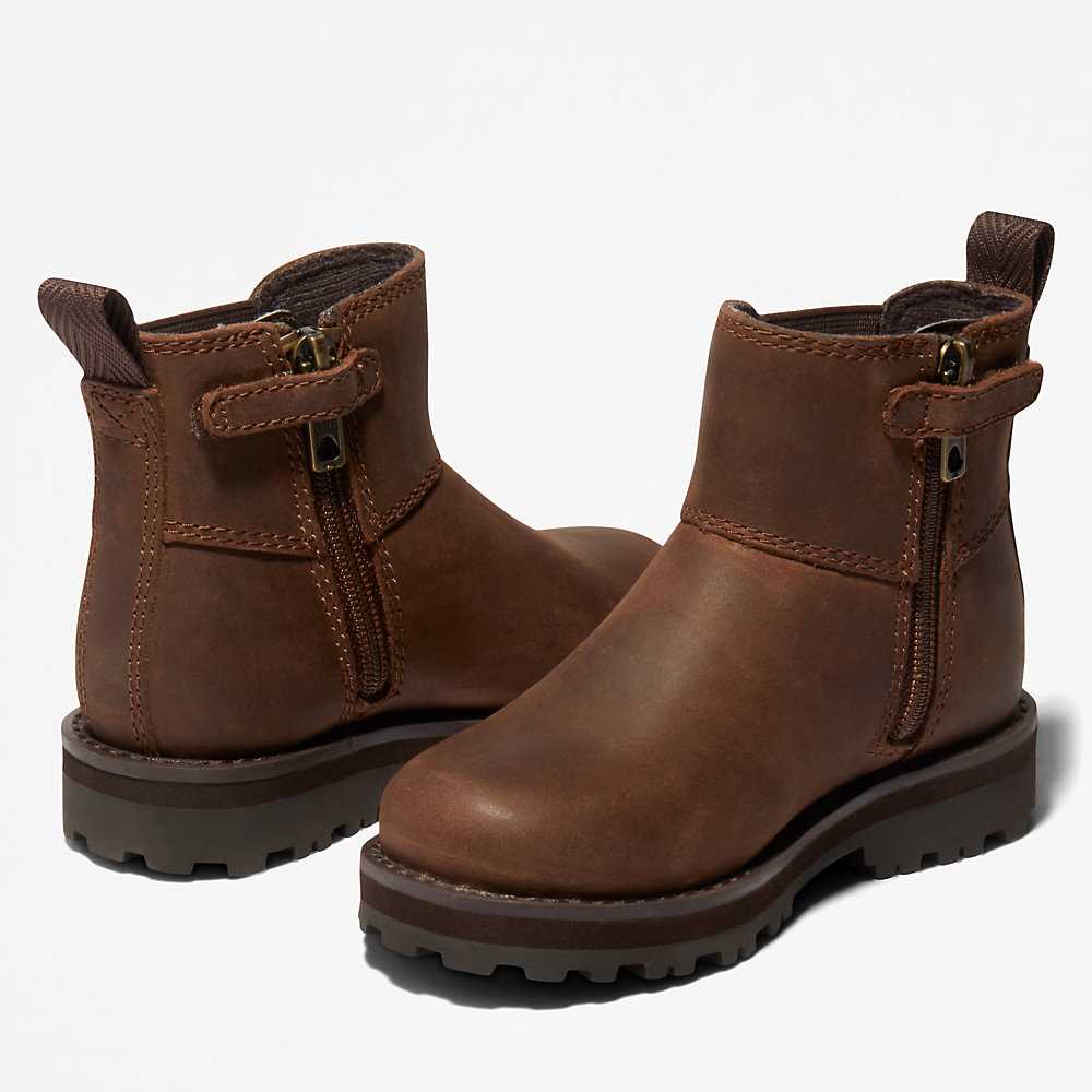 Dark Brown Kids' Timberland Courma Chelsea Boots | Israel-4219550