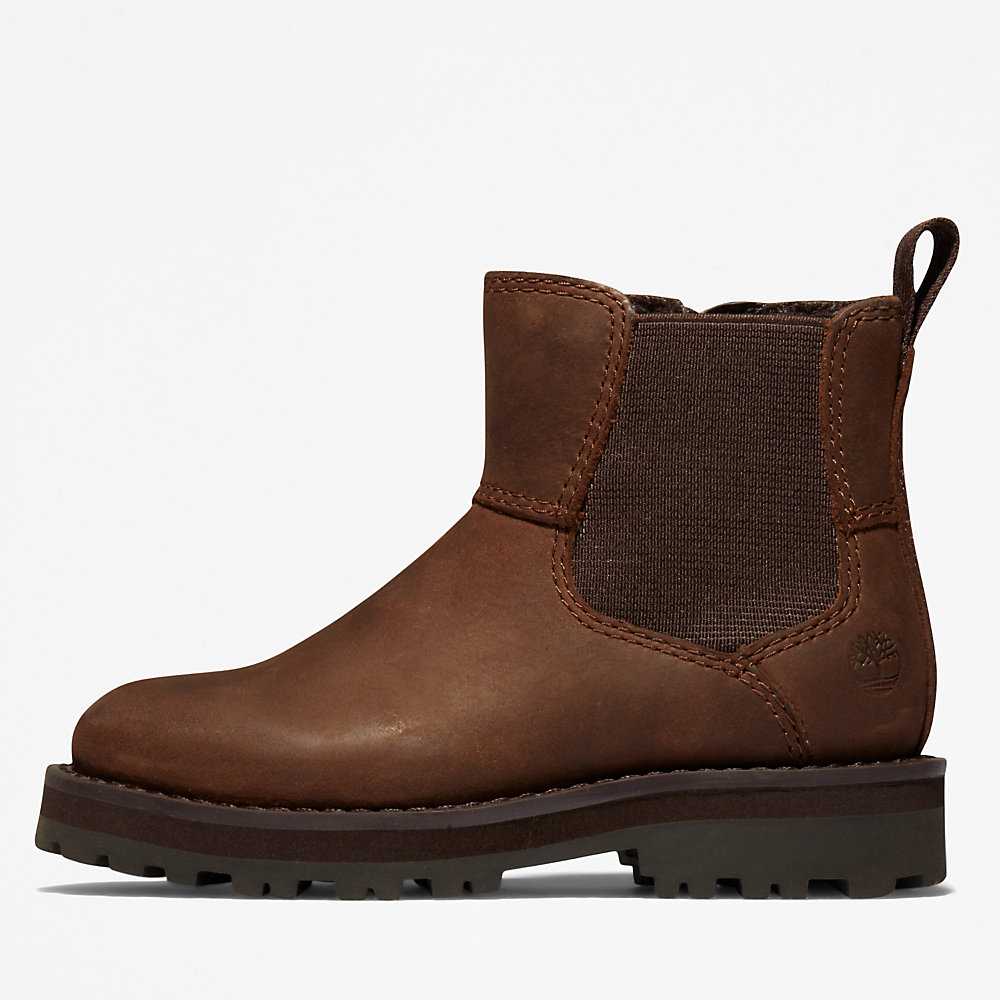 Dark Brown Kids' Timberland Courma Chelsea Boots | Israel-4219550