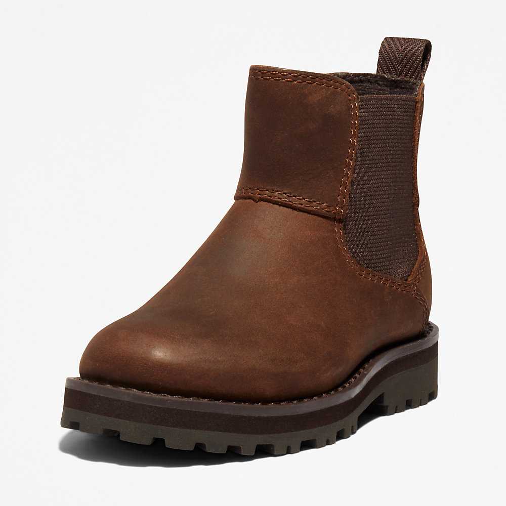 Dark Brown Kids' Timberland Courma Chelsea Boots | Israel-4219550