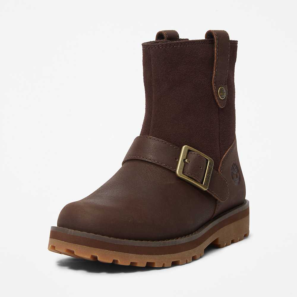 Dark Brown Kids' Timberland Courma Winter Boots | Israel-4219558