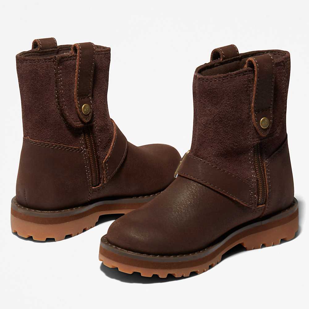 Dark Brown Kids' Timberland Courma Winter Boots | Israel-4219576