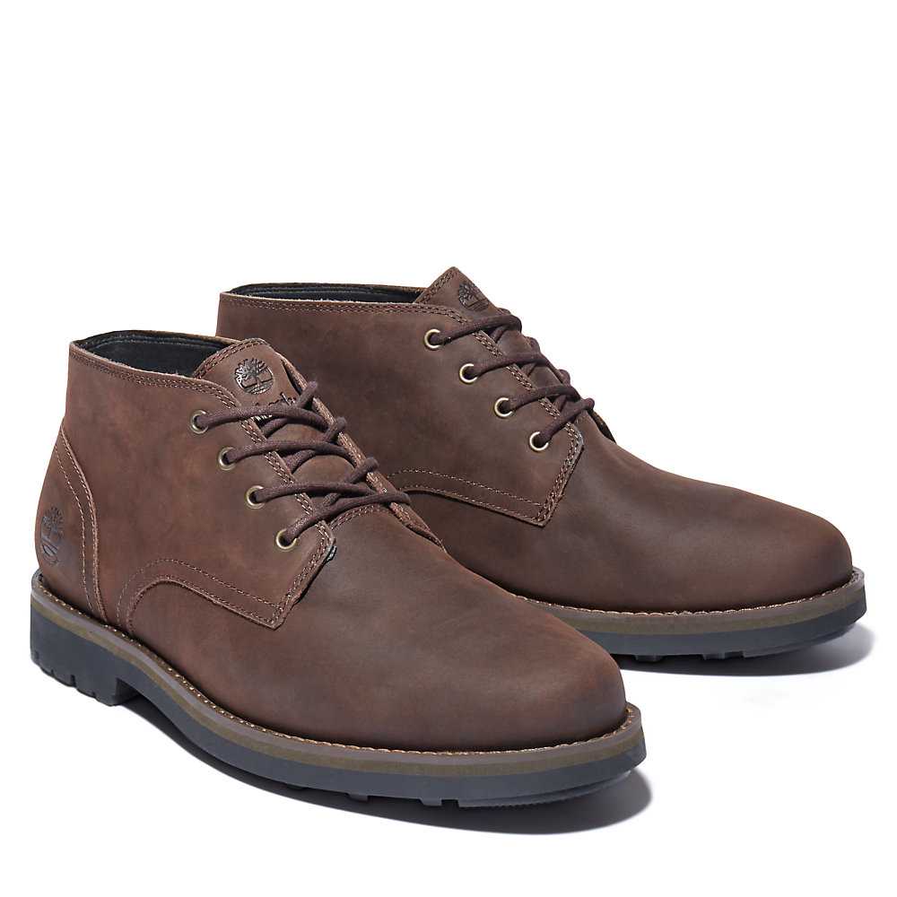 Dark Brown Men's Timberland Alden Brook Chukka Boots | Israel-2316780