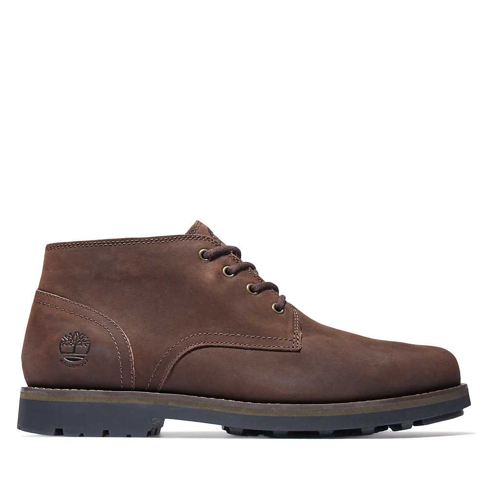 Dark Brown Men\'s Timberland Alden Brook Chukka Boots | Israel-2316780