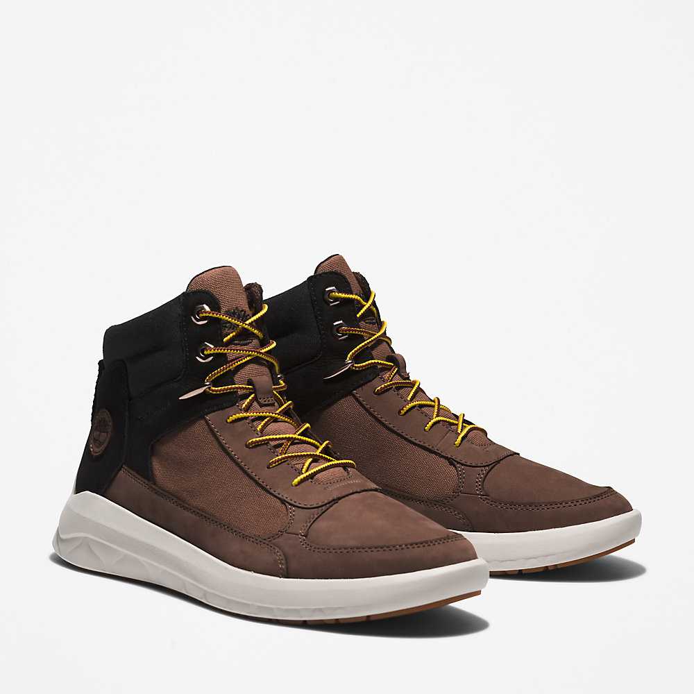 Dark Brown Men's Timberland Bradstreet Ultra Chukka Boots | Israel-7642395