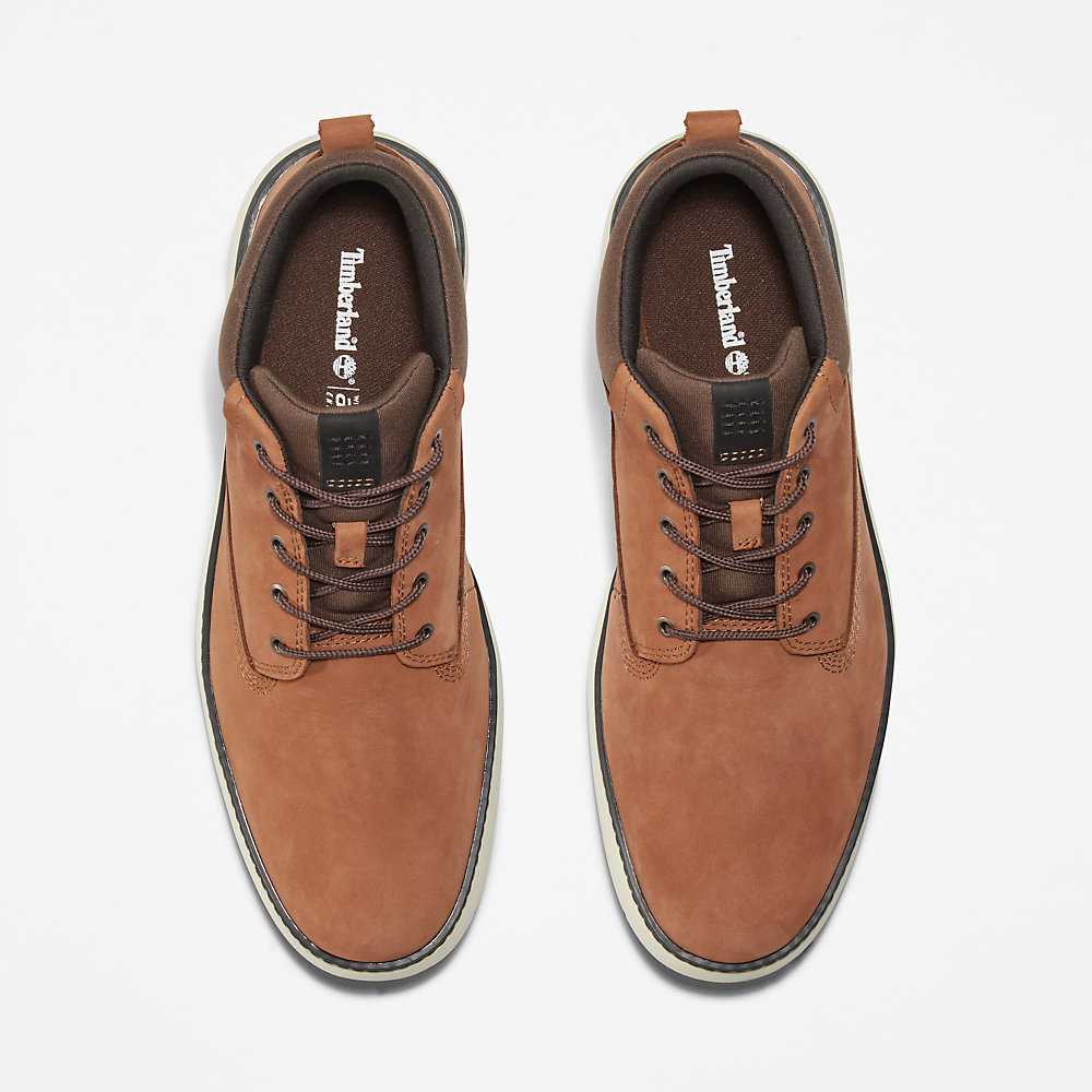 Dark Brown Men's Timberland Cross Mark Chukka Boots | Israel-4579628