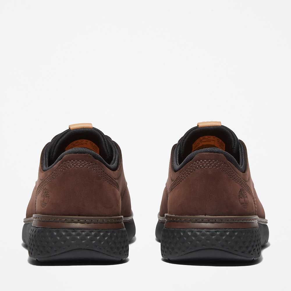 Dark Brown Men's Timberland Cross Mark Oxfords Shoes | Israel-2461870