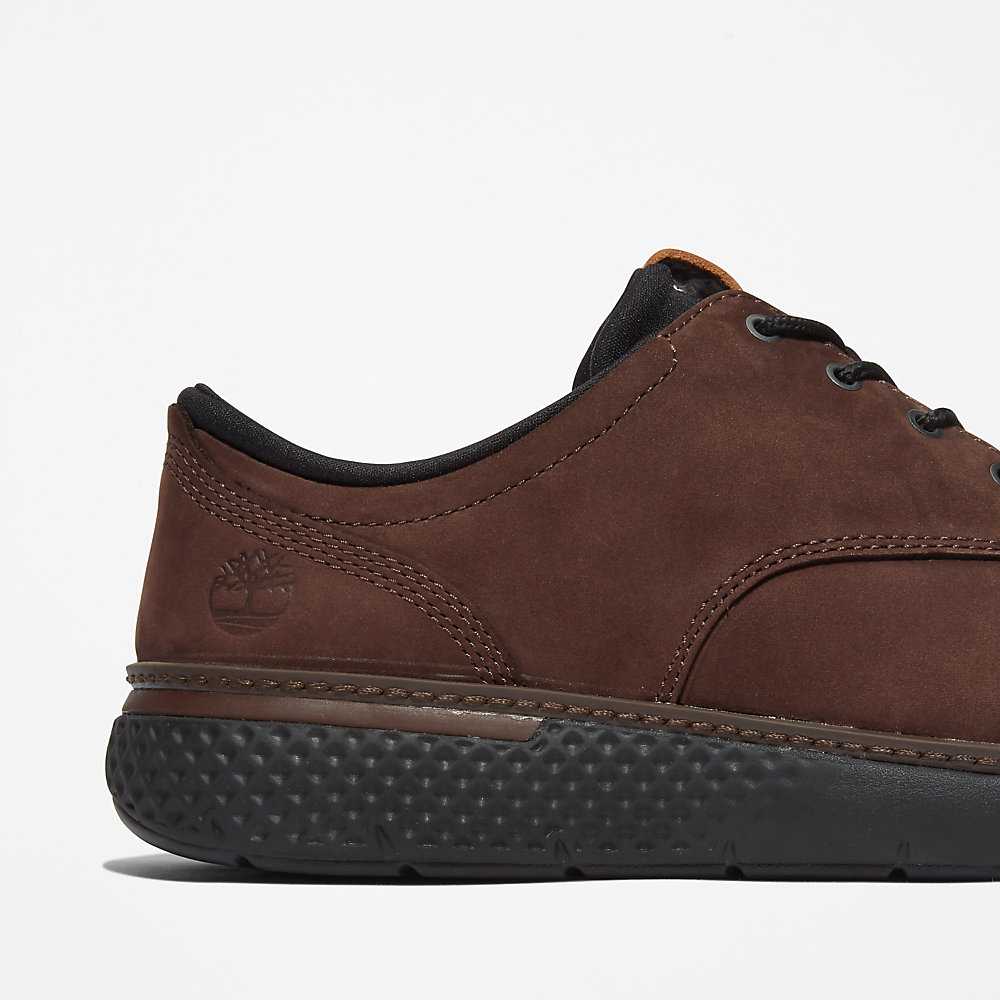 Dark Brown Men's Timberland Cross Mark Oxfords Shoes | Israel-2461870