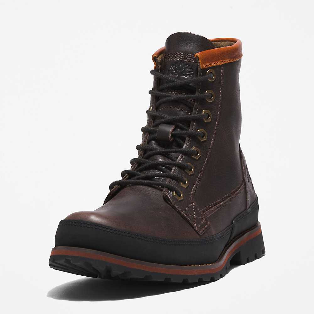 Dark Brown Men's Timberland Earthkeepers Winter Boots | Israel-2761958