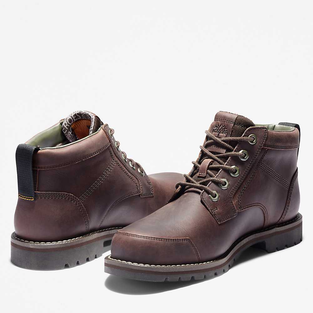 Dark Brown Men's Timberland Larchmont II Chukka Boots | Israel-7032816