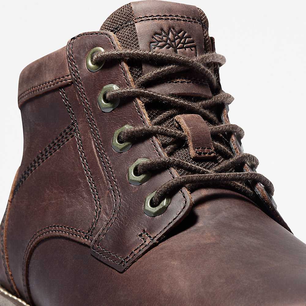 Dark Brown Men's Timberland Larchmont II Chukka Boots | Israel-7032816