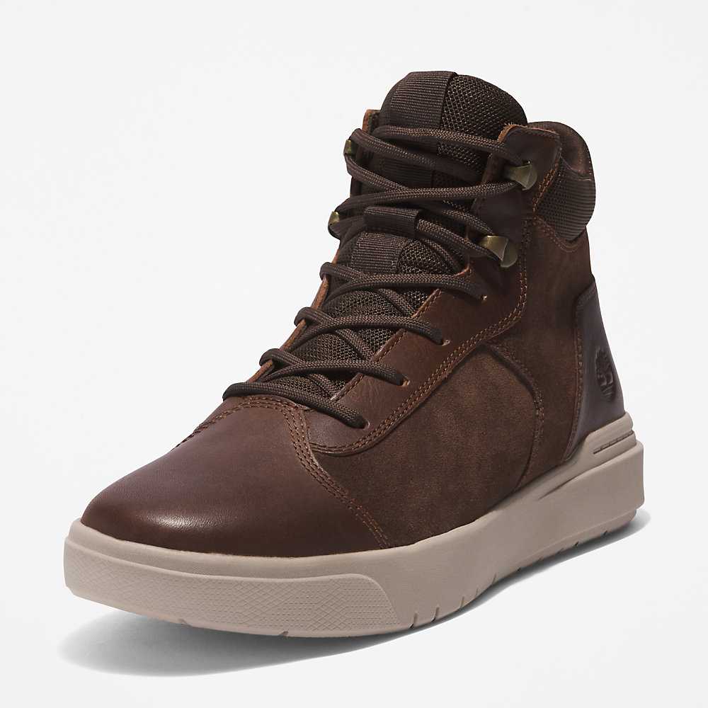 Dark Brown Men's Timberland Seneca Bay Chukka Boots | Israel-3241867