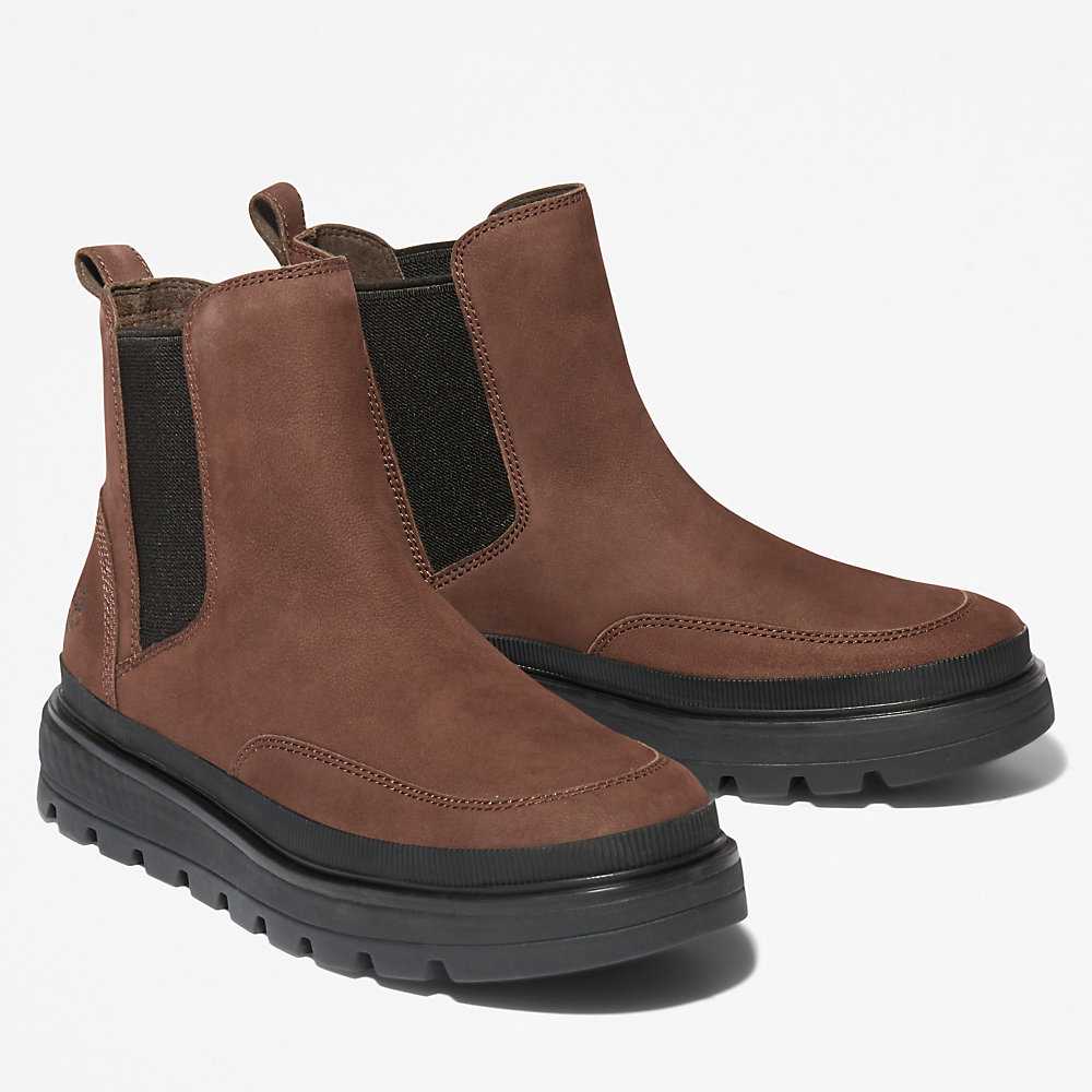 Dark Brown Women's Timberland Ray City Chelsea Boots | Israel-5690721