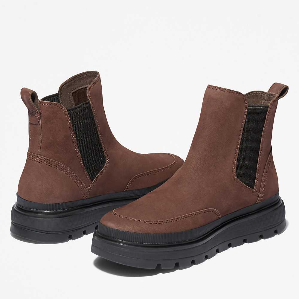 Dark Brown Women's Timberland Ray City Chelsea Boots | Israel-5690721