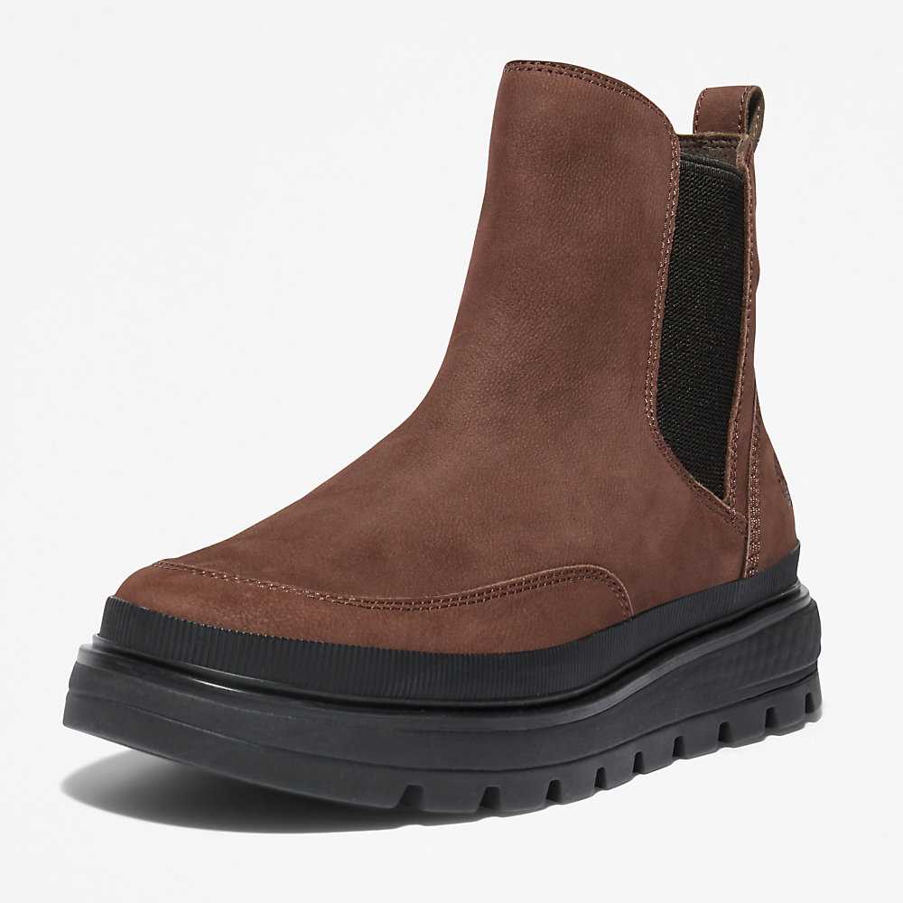 Dark Brown Women's Timberland Ray City Chelsea Boots | Israel-5690721