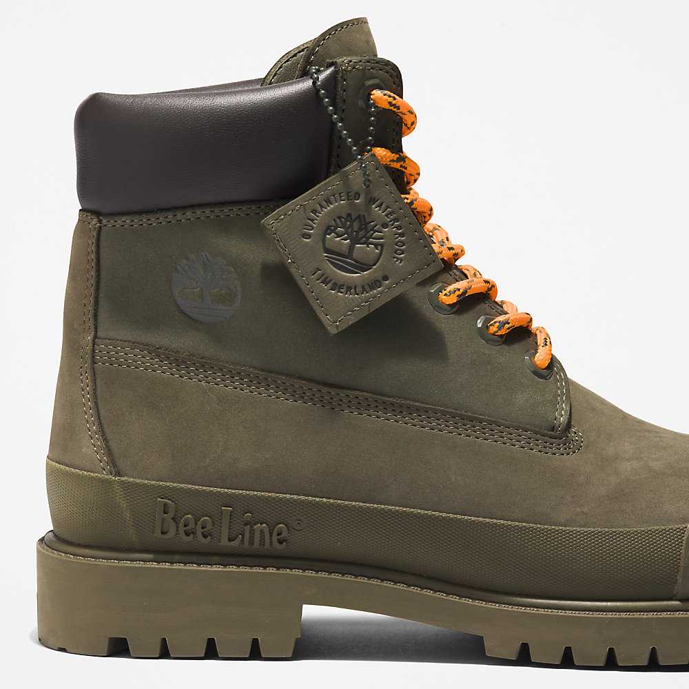 Dark Green Men's Timberland Bee Line x Timberland® Work Boots | Israel-1072834