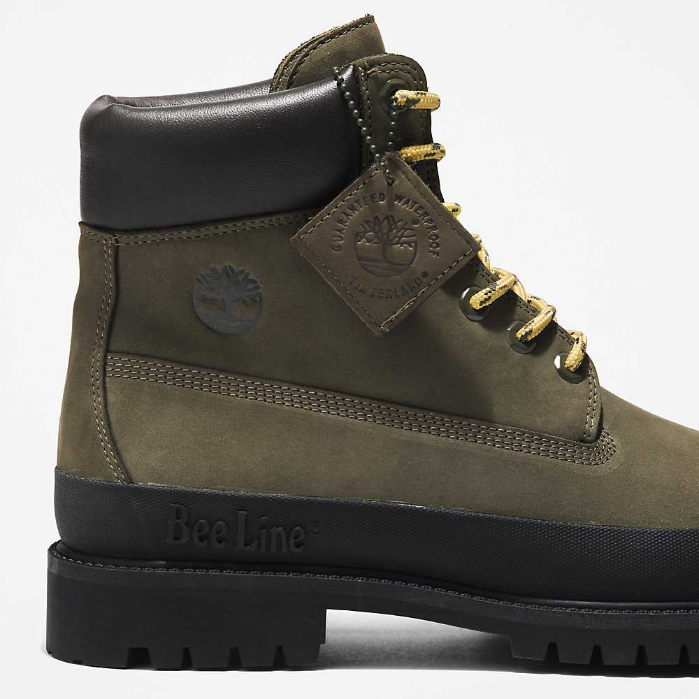 Dark Green Men's Timberland Bee Line x Timberland® Work Boots | Israel-3127650