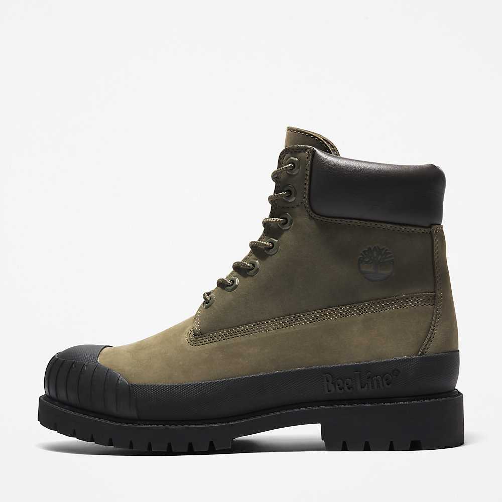 Dark Green Men's Timberland Bee Line x Timberland® Work Boots | Israel-3127650