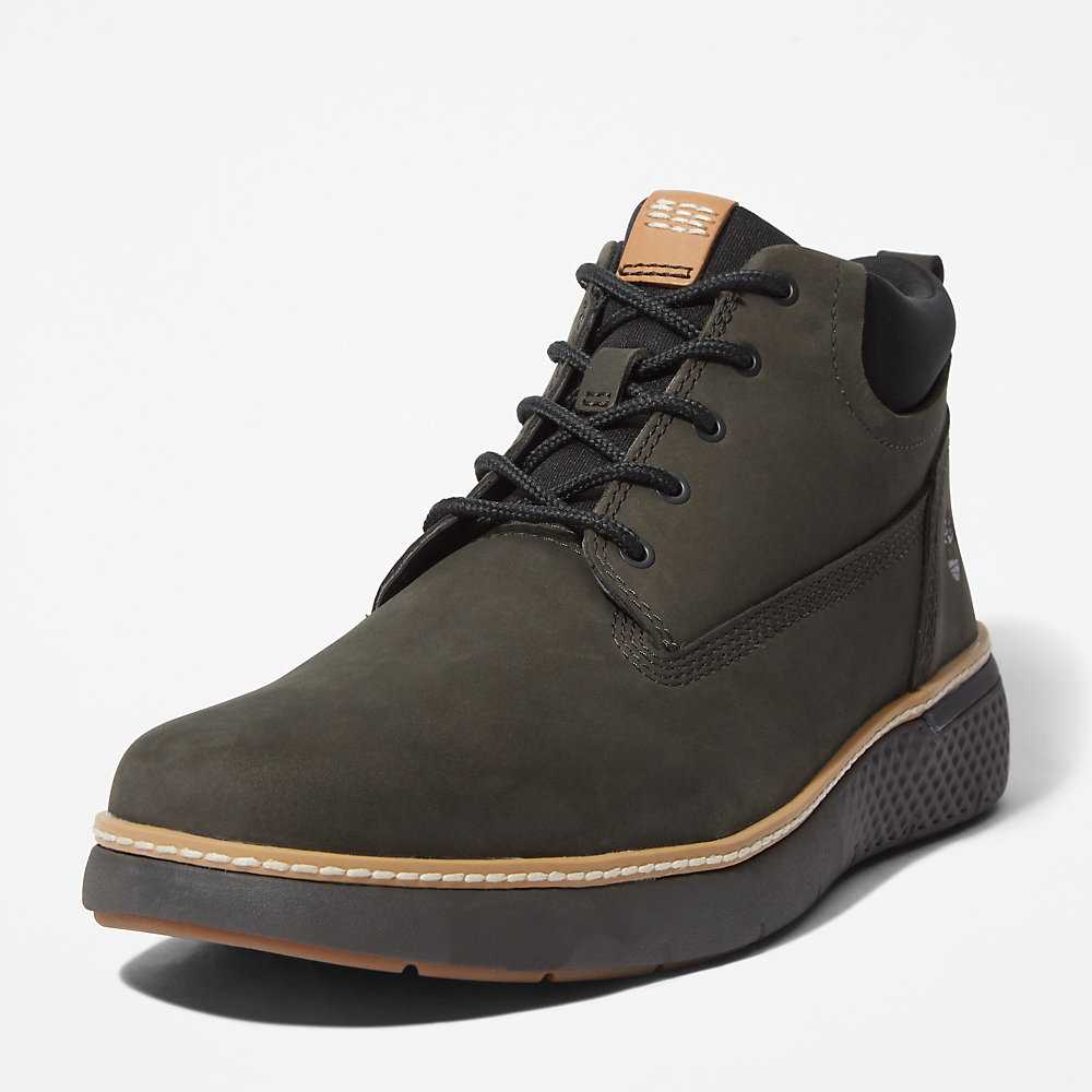 Dark Green Men's Timberland Cross Mark Chukka Boots | Israel-1543802