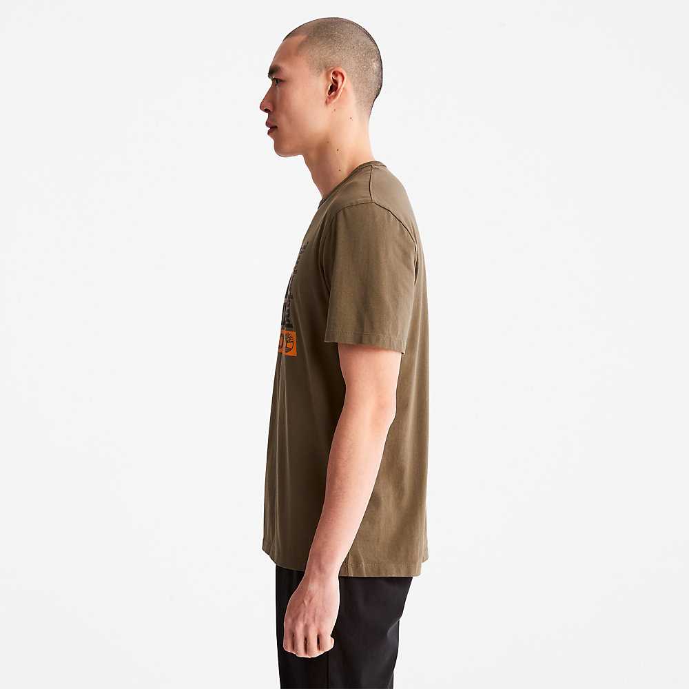 Dark Green Men's Timberland Earthkeepers T Shirts | Israel-4568327