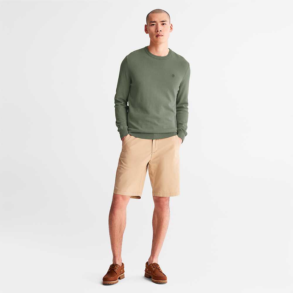 Dark Green Men's Timberland Earthkeepers Sweatshirt | Israel-7069215