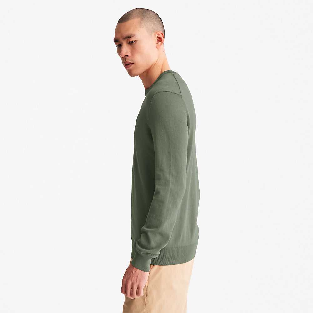 Dark Green Men's Timberland Earthkeepers Sweatshirt | Israel-7069215