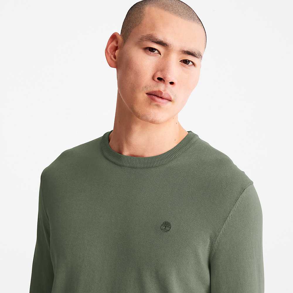 Dark Green Men's Timberland Earthkeepers Sweatshirt | Israel-7069215