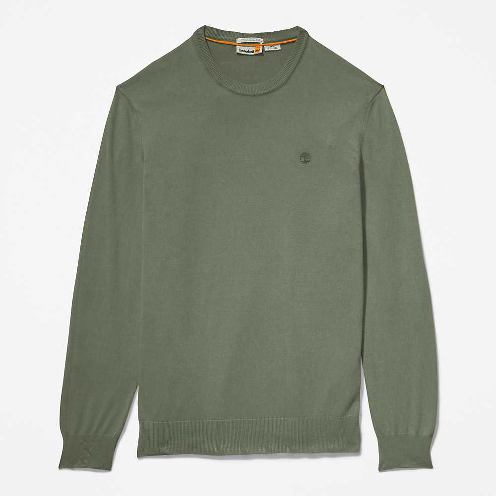 Dark Green Men's Timberland Earthkeepers Sweatshirt | Israel-7069215