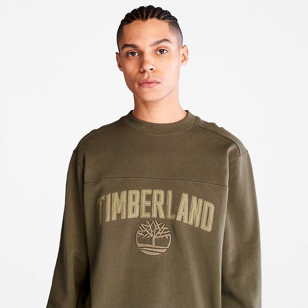 Dark Green Men's Timberland Earthkeepers Sweatshirt | Israel-9516472