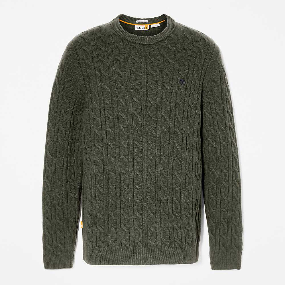 Dark Green Men's Timberland Phillips Brook Sweatshirt | Israel-3602987