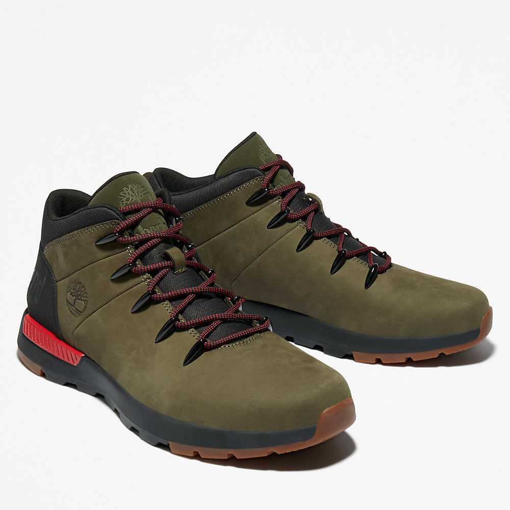 Dark Green Men's Timberland Sprint Trekker Chukka Boots | Israel-4736058