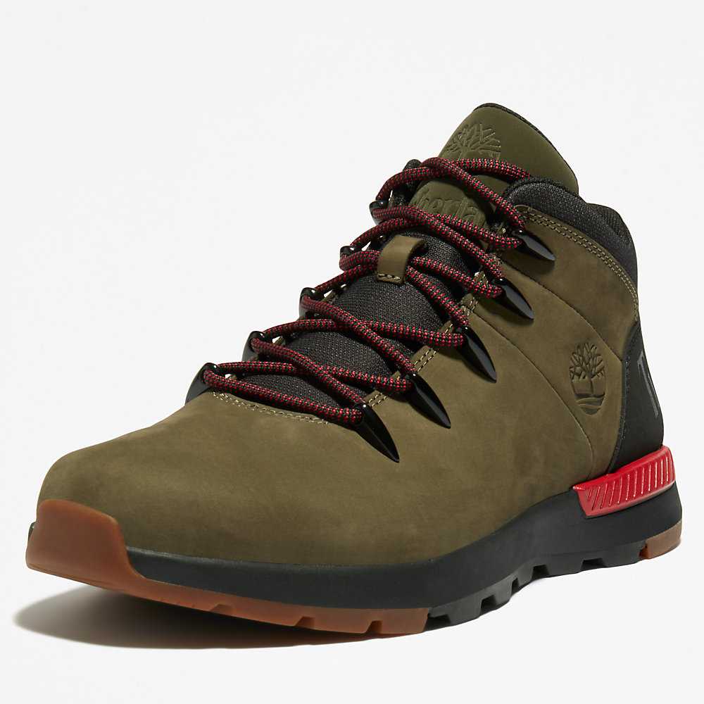 Dark Green Men's Timberland Sprint Trekker Chukka Boots | Israel-4736058